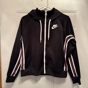 Nike Sportswear Tracksuit Full Zip Hoodie Black White  sz M